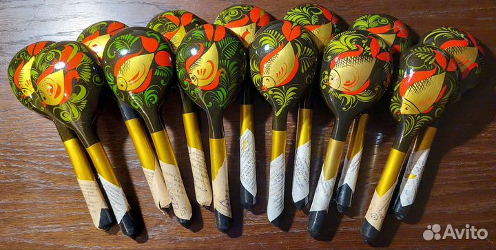 Деревянные ложки хохлома, СССР