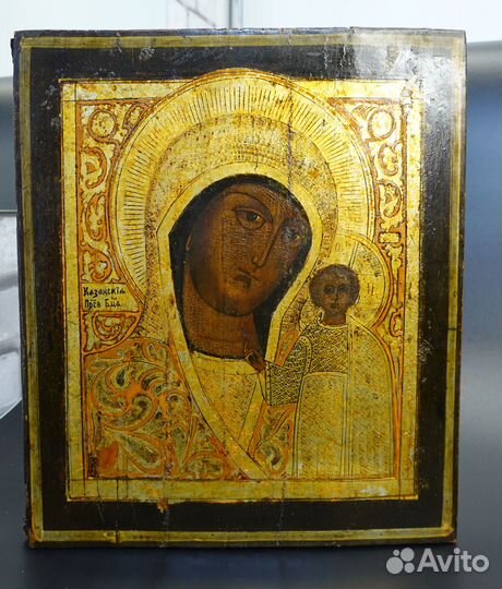 Икона Богоматерь Казанская Богородица 19 век