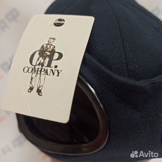 Кепка с очками C.P. Company 10986, тёмно-синяя CP