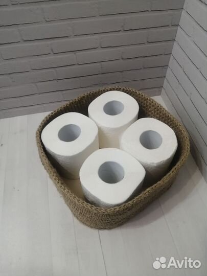 Вязаные корзинки ручной работы