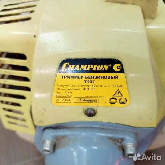 Триммер для травы champion T437 (Рассрочка/ Т1)