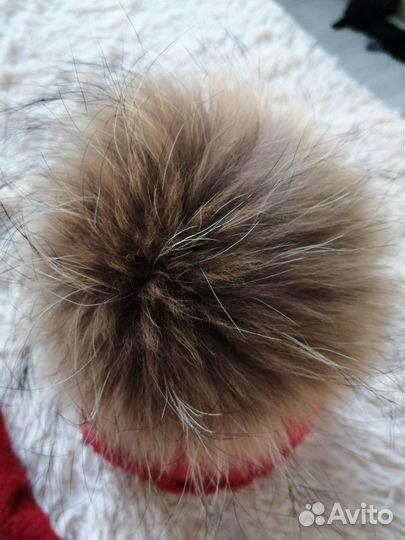 Шапка с натуральным мехом со снудом