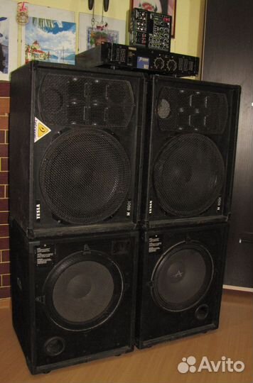 Колонки Сабы 2160W 4шт D15