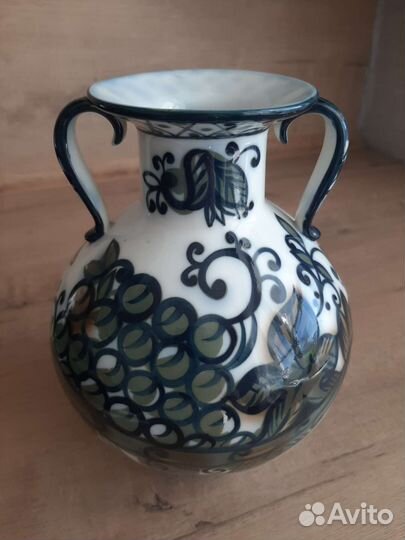 Ваза амфора фарфор СССР лфз Городецкий