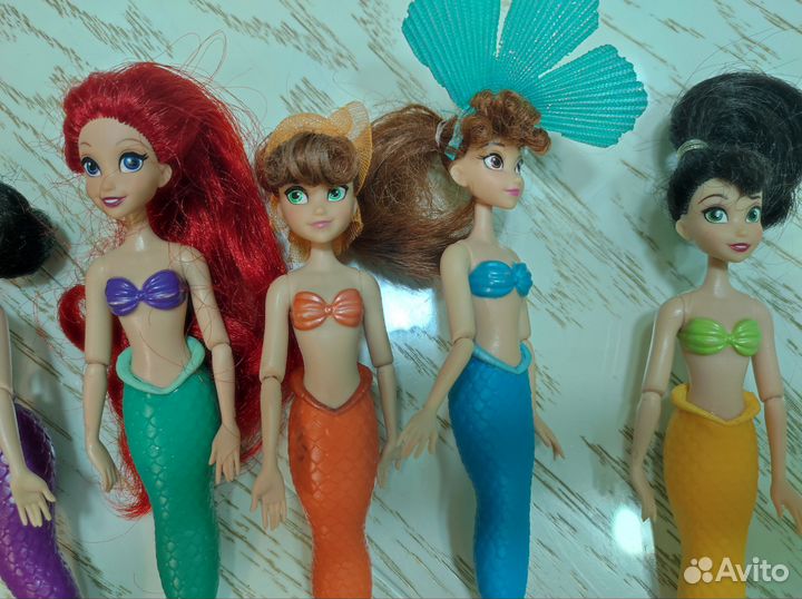 Ариэль и сестры. Принцессы Disney мини аниматорс