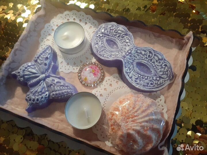 Мыло с натуральной лавандой