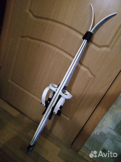 Комплект детские деревянные лыжи и палки