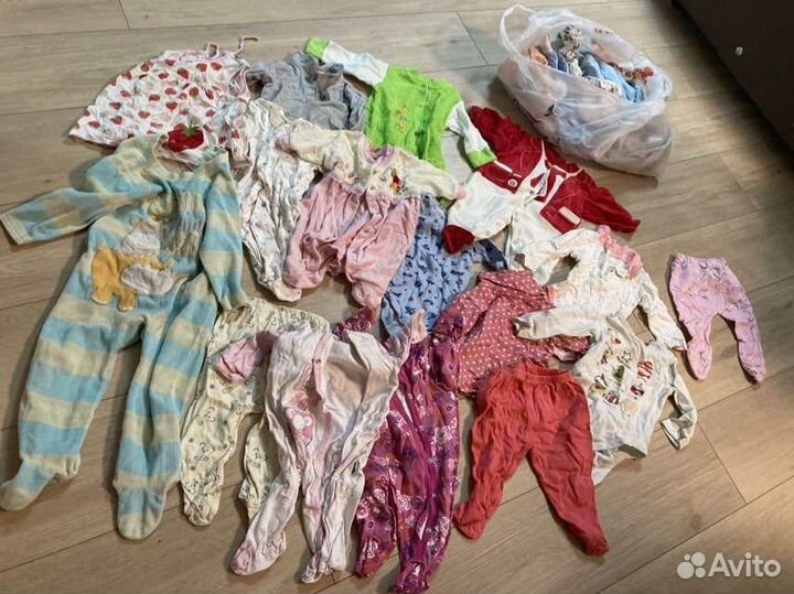 Вещи пакетами на девочку