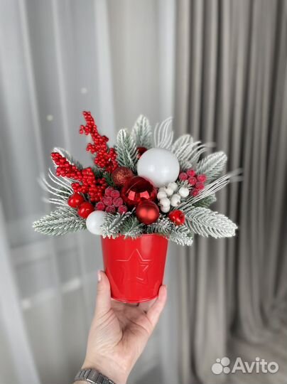 Новогоднее кашпо