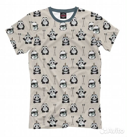 Футболка «Индеец панда» Луга