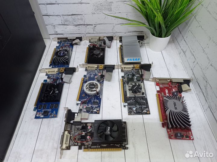 Видеокарты - 1гб hdmi, vga)