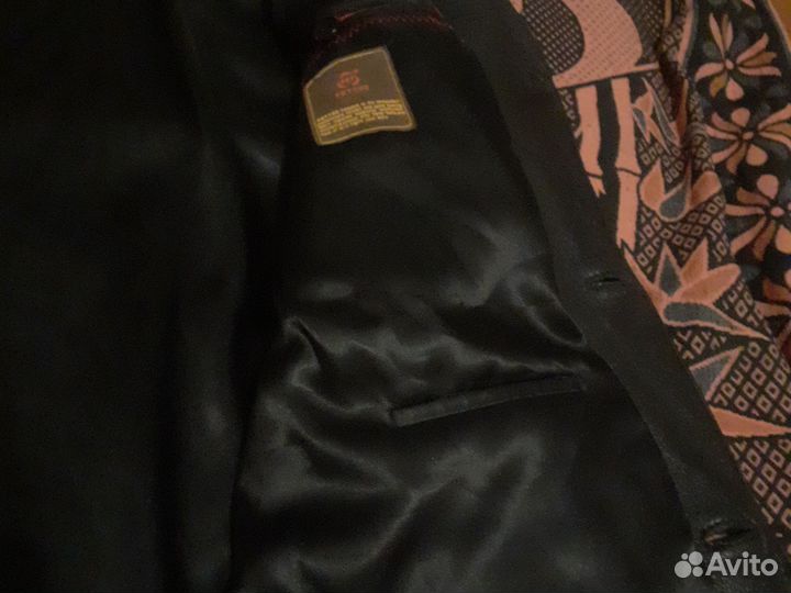 Кожаный плащ мужской