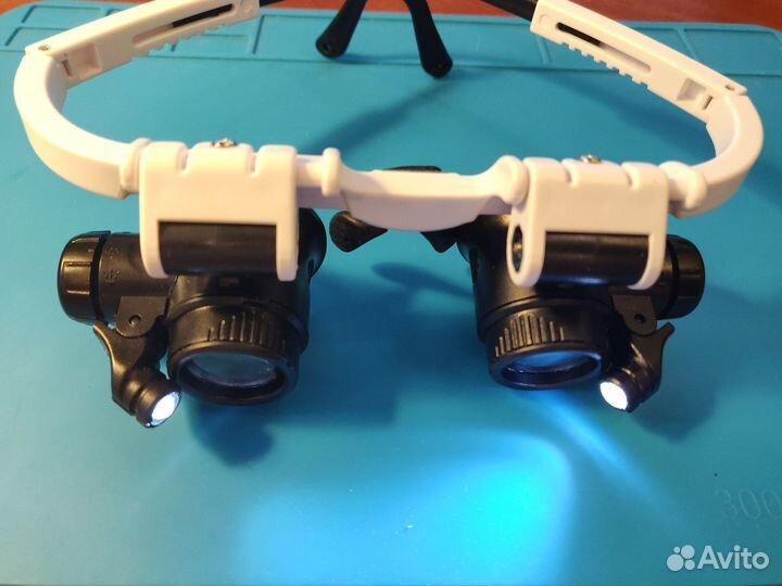 Лупа налобная бинокулярная 8x 23x очки часовщика