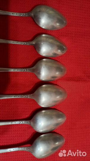 Серебряные столовые ложки ссср, 916 пробы, звезда