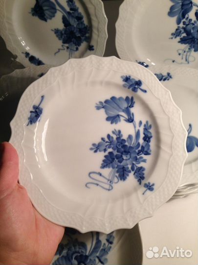 Старинный десертный набор. Роял Копенгаген