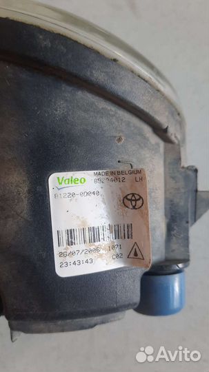 Противотуманка птф левая Toyota Camry V40