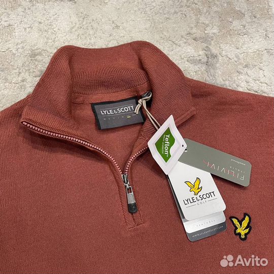 Lyle&Scott 1/4 zip свитшот джемпер новый оригинал