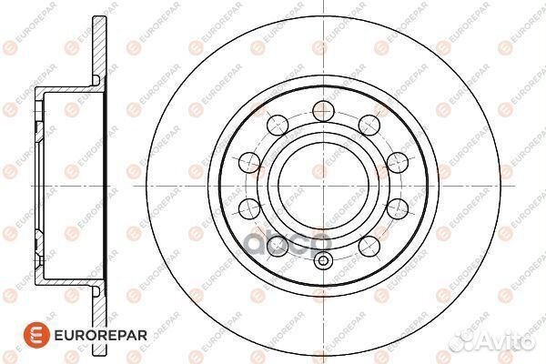 Диск тормозной audi A3 03/skoda octavia/yeti/VW