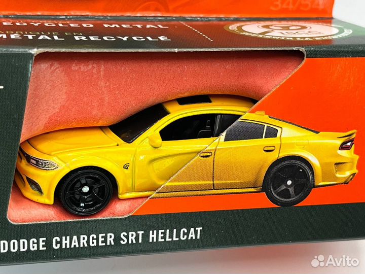 Matchbox Dodge Charger Srt Hellcat (Жёлтый)