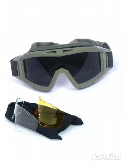 Очки тактические противоосколочные/противоударные