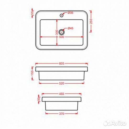 Раковина ArtCeram Fuori Scala TFL034 цвет denim