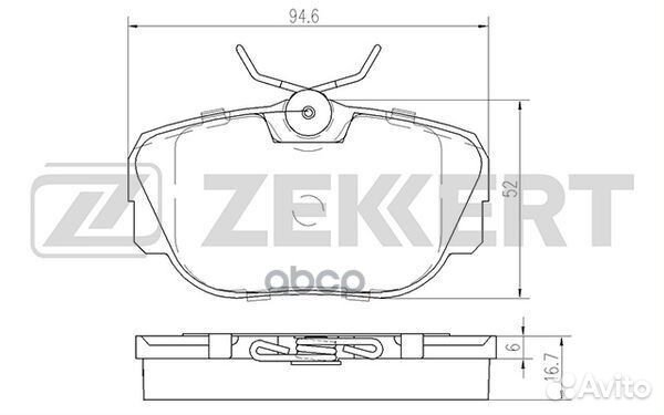 Колодки торм. диск. передн. BMW 3 (E30) 82- Z1