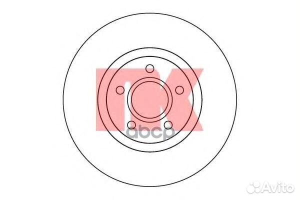 Диск тормозной передний вентилируемый ford focu