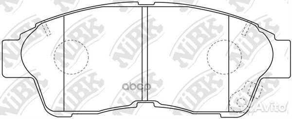 Колодки тормозные дисковые перед PN1322 NiBK