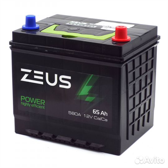 Аккумулятор zeus power Asia 75D23L 65 Ач о.п