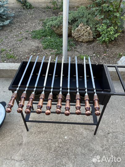 Мангал с полкой 2 мм разборный