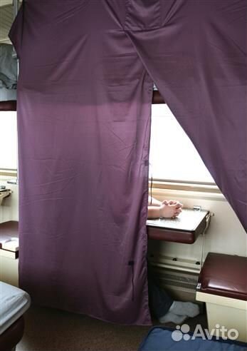 Шторка в поезд универсальная. Плацкарт 