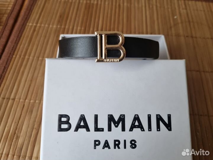 Кожаный браслет Balmain