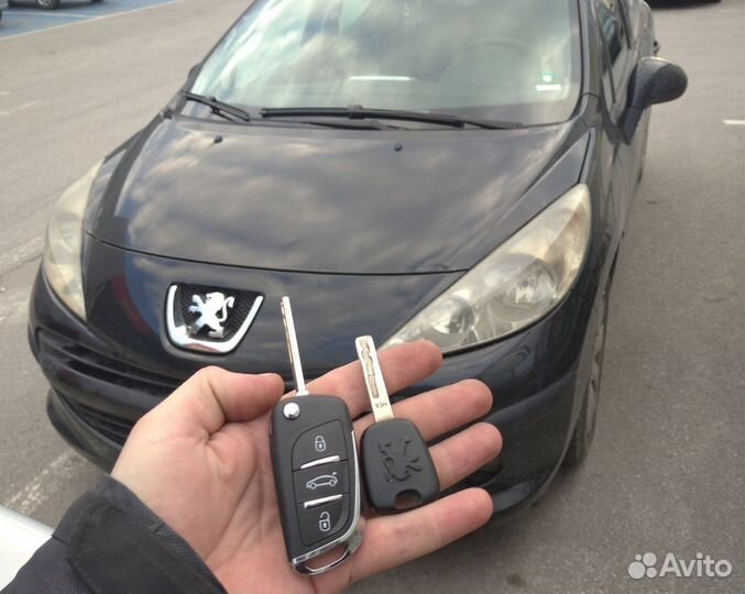 Ключ зажигания Peugeot с программированием