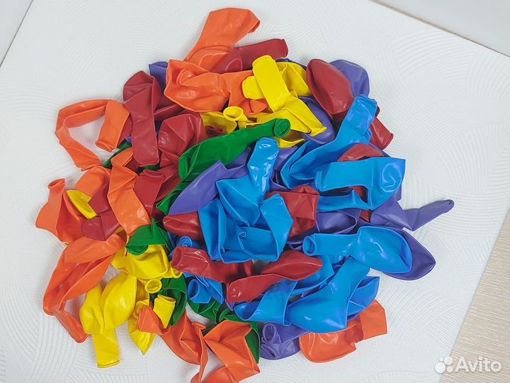 Воздушные шарики 25 см. Новые 104 шт