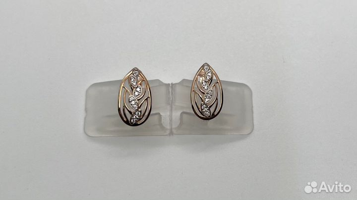 Золотые серьги 585 пробы