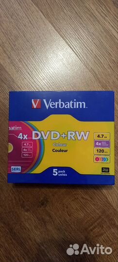 Оптический диск DVD+RW 4.7GB verbatim 4X