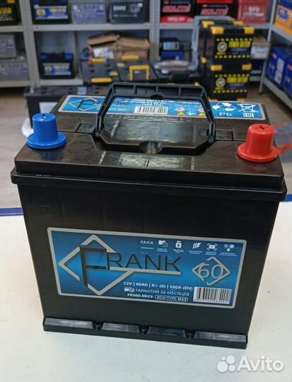 Аккумулятор 60 Ah frank Asia D23L