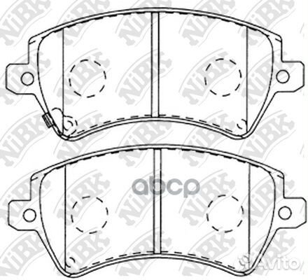 Колодки тормозные toyota corolla (E12) 1.4/1.6