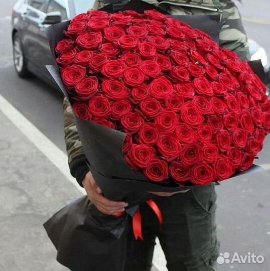 Высокие розы Доставка цветов