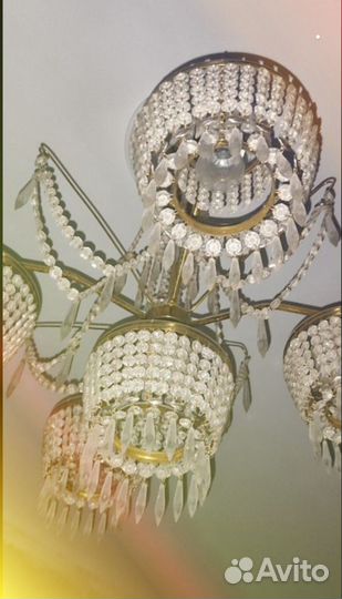 Люстра/ Винтаж /СССР /Чехия