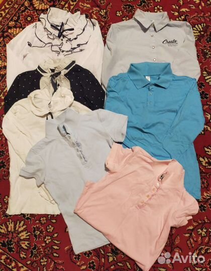 Школьные блузки, брюки и др., р.146