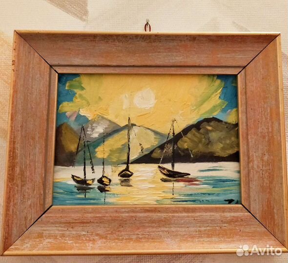 Картина маслом. Мечты о море, подарок