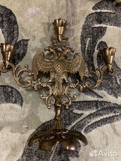 Подсвечник герб россии