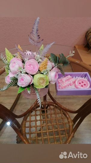 Букет из мыла ручной работы