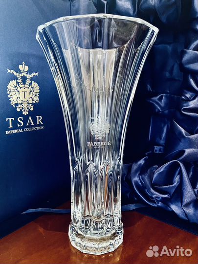 Faberge роскошная огромная ваза хрусталь