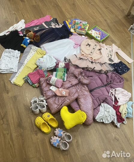 Вещи пакетом на девочку 98 104 110