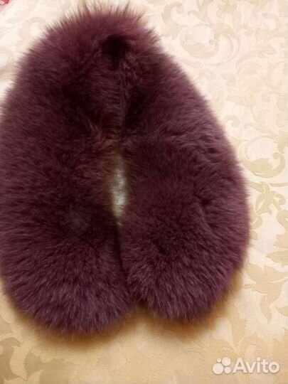 Меховой воротник песец