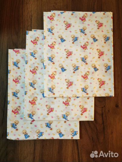 Пеленки детские большие ситец новые