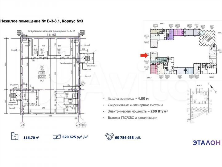 Продажа торговой площади