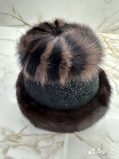 Шапка зимняя женская с норкой